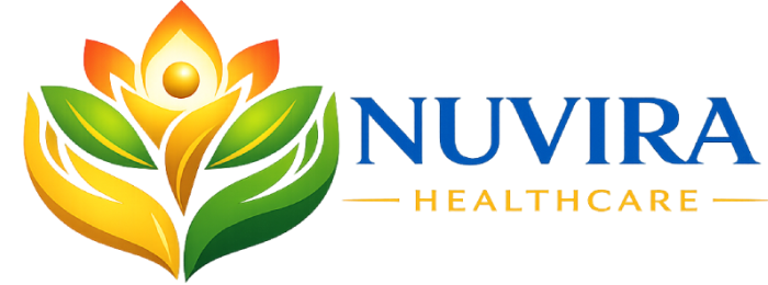Nuvira Health Care logo, link to homepage